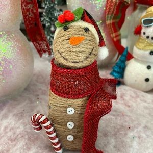 Twine Salt Shaker Snowman